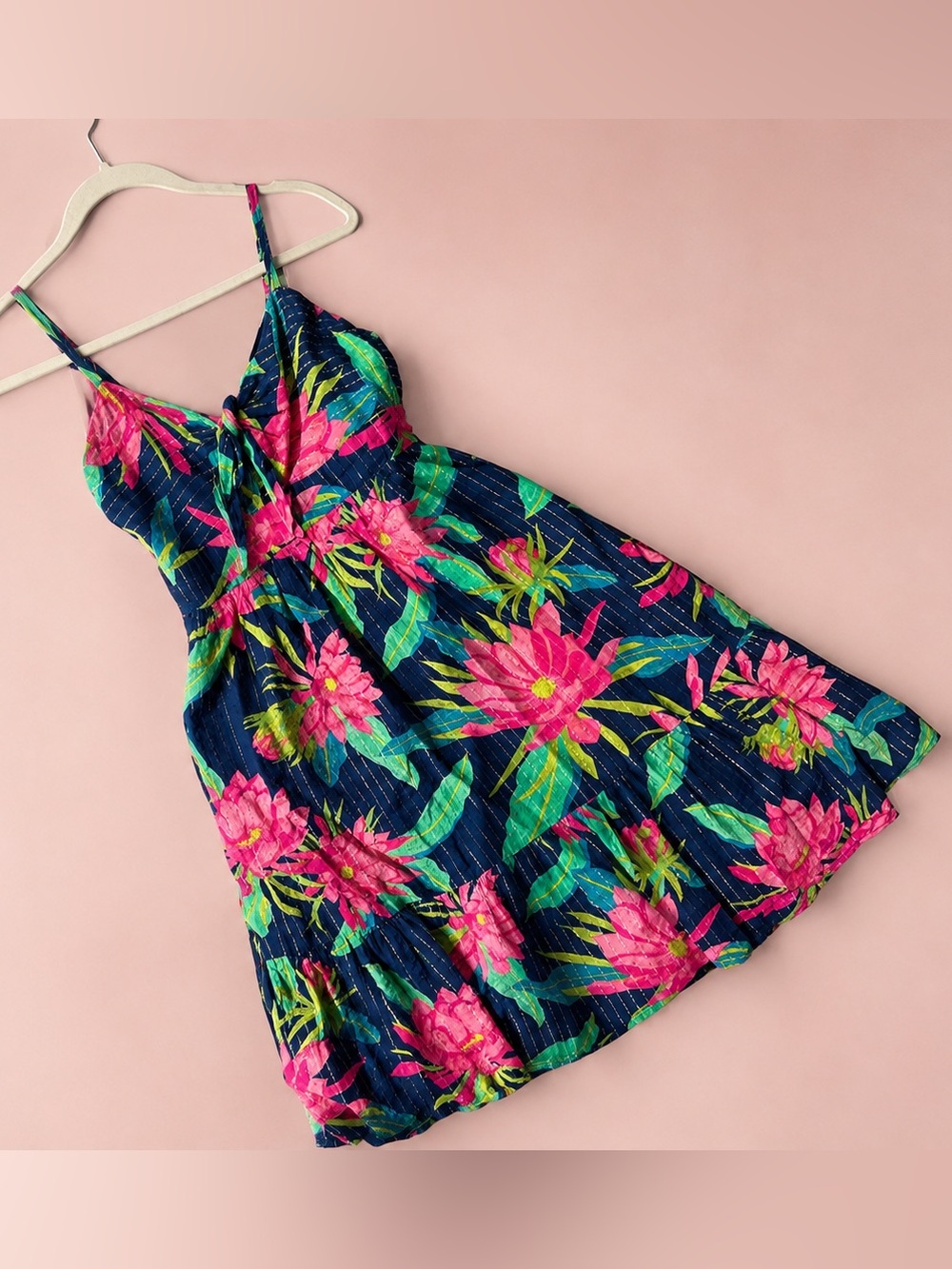 Tori Richard Navy Garment with Teal Brand Tag